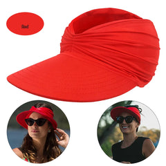 Polyamide Sun Protect Wide Brim Sunhat Women Outdoor Summer Hat Open Top Hollow Cap Adult Sun Visor Hat Travel Seaside Beach Hat