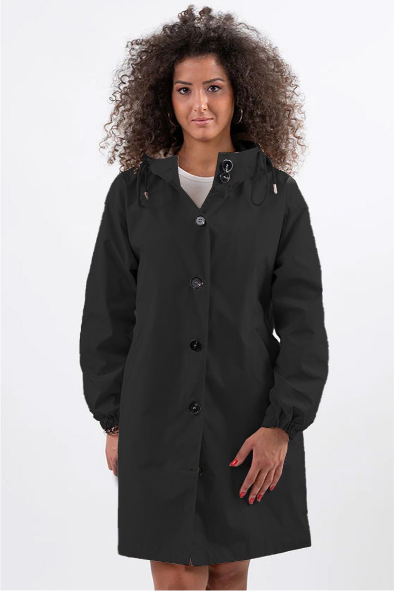 Women's Oversized Hooded Longline Coat