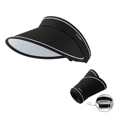 Stylish Summer Empty Top Sun Hat Wide Brim Visor Hat Women Portable Outdoor Sports Beach Cycling Uv Protection Sunshade Hat