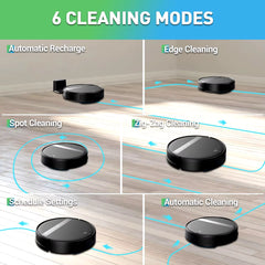 Robot Vacuum Cleaner Auto Charging 1400Pa Power App Control Water Tank Wet Mopping Robot Vacuum Cleaner Electric Sweeper