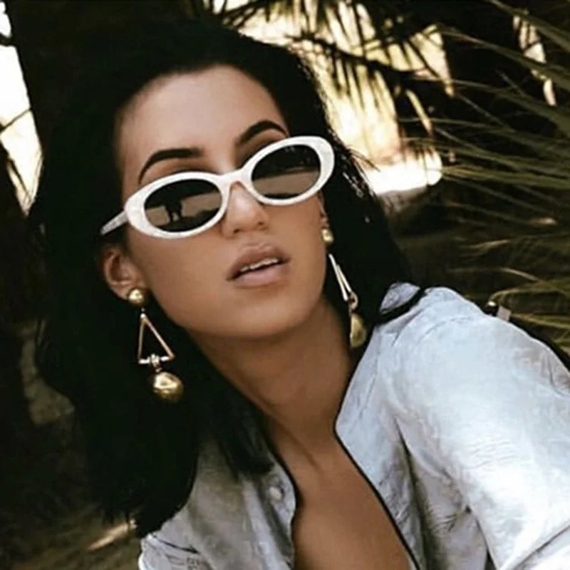 Oval Sunglasses Women Brand New round Retro Sunglasses for Men Fashion Small Frame Glasses Lentes De Sol Mujer