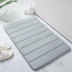 Memory Foam Bath Mat Large Size 40X60Cm Soft Comfortable Water Absorption Non-Slip Thick Bathroom Floor Rug Foot Mat