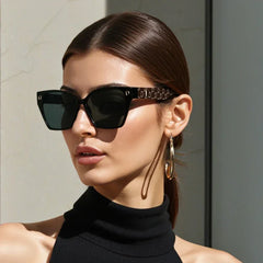 New Luxury D Brand Glamour Sunglasses for Women and Men Stylish Cat Eye Designer Eyewear Classic Fashion Unisex Glasses UV400