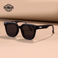 Rivets Sunglasses Men'S Polarized Glasses Women Square Green Sunglass Man Eyewear 2025 Women'S Eyepieces Lenses Woman Designer