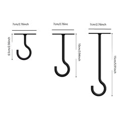 Garden Hooks Flowerpot Iron Stake Shepherd Crook Hooks Solar Lights Lanterns Bird-Feeder Plant Baskets Flower Hanger Stand