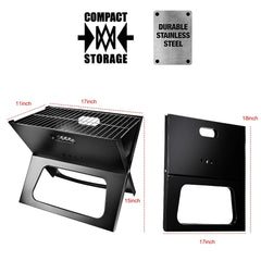 Outdoor Portable BBQ Grill,Foldable Charcoal Grill Camping/Home use