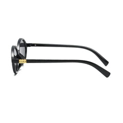 New Oval Sunglasses for Women Fashion Brand Black Small Frame Sun Glasses Female Retro Clear Lenses Eyewear Lady Trendy UV400