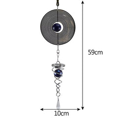Outdoor Living Windgong Yard Tuin Spinner Wind Chime Met Spiraal Staart Bal Muur Opknoping Home Decor Decoratie Windgong