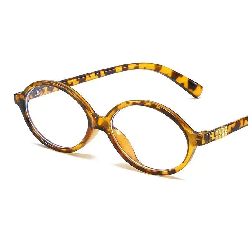 New Oval Sunglasses for Women Fashion Brand Black Small Frame Sun Glasses Female Retro Clear Lenses Eyewear Lady Trendy UV400