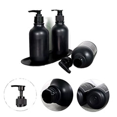 Matte Black 300/500Ml Soap Bottle Liquid Soap Dispenser Refillable Empty Shampoo Conditioner Container for Bathroom Supplies