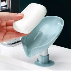Leaf Shaped Soap Box Holder-Drainable Dish-Bathroom Supplies