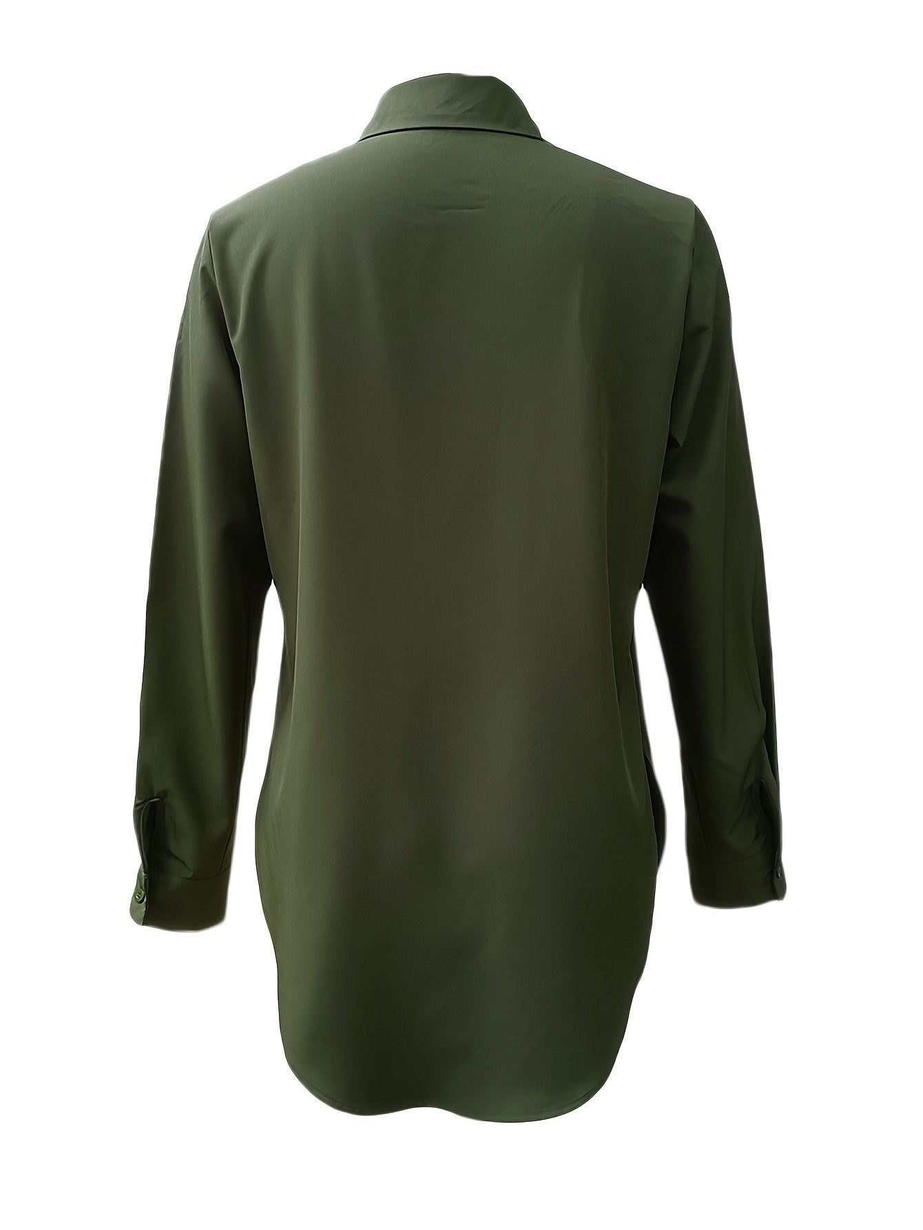 Women's Longline Button-Up Shirt