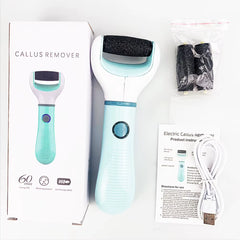 Auto Wireless Electric Foot Grinder Removal Dead Skin Calluses Cracks Hard Skin Pedicure Care Tool Waterproof Foot Cleaner ﻿