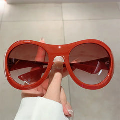 Oversized Y2K Punk Big Frame Vintage Sunglasses Women for Men Luxury Brand Designer Sun Glasses Popular Fashion Future Shades UV