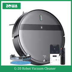 Robot Vacuum Cleaner Auto Charging 1400Pa Power App Control Water Tank Wet Mopping Robot Vacuum Cleaner Electric Sweeper