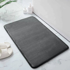 Memory Foam Bath Mat Large Size 40X60Cm Soft Comfortable Water Absorption Non-Slip Thick Bathroom Floor Rug Foot Mat