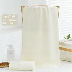 Inyahome Pack of 1/4/6 Bamboo Fiber Bathroom Towels Sets 34X74Cm Hand Face Bath Towel Gift Towel Sheet 타월 Serviettes Cream Green