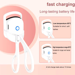 Eyelash Curler Portable Electric Heated Comb Eye Lash Long Lasting Eyelashes Curls Thermal Eyelash Curler Makeup Tools