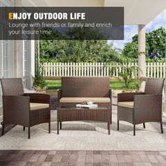Carlina 4 - Person Outdoor Seating Group with Cushions