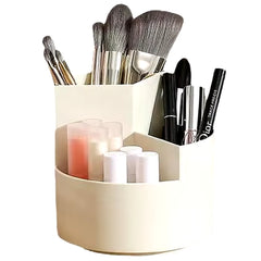 360 Rotating Makeup Desktop Cosmetic Storage Box Organizer Large Capacity for Bathroom Portable Lipstick Makeup Brush Pen Holder