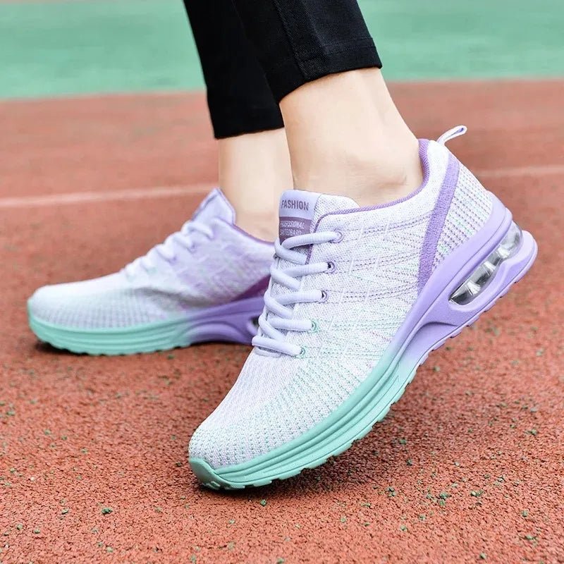 Women's Knit Running Lace-Up Trainers