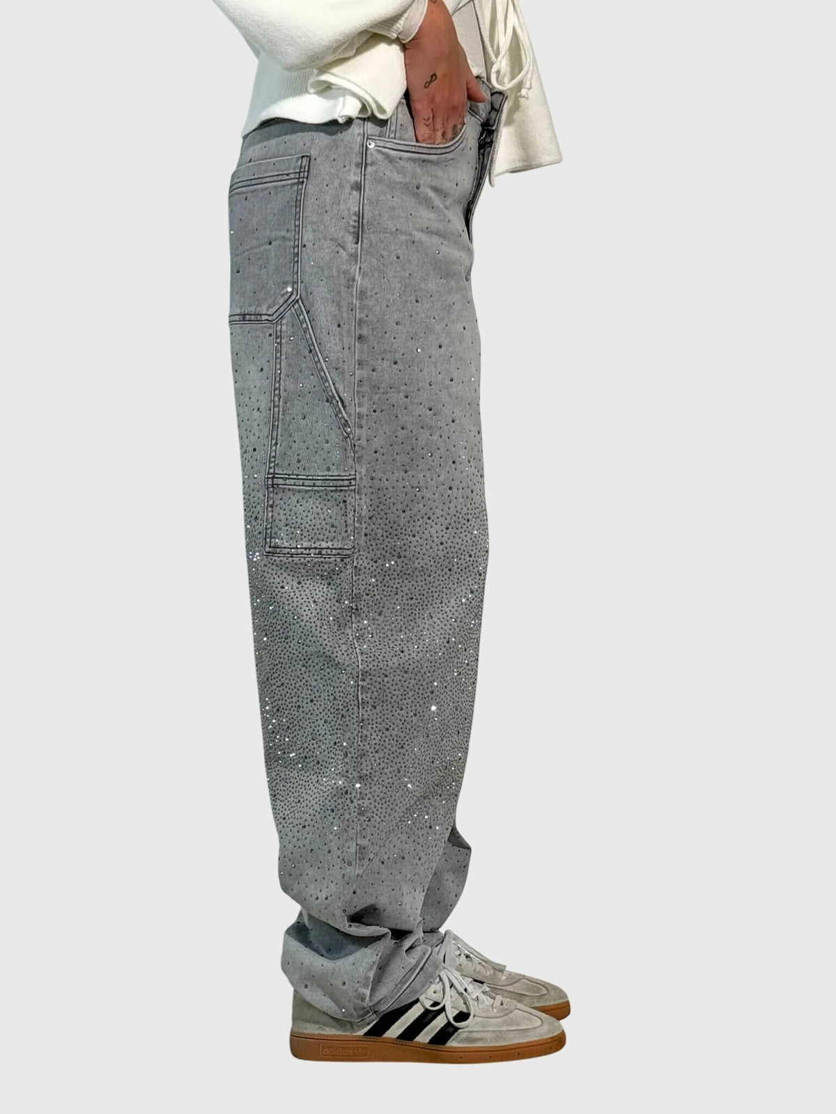 Women's Wide-Leg Cargo Jeans