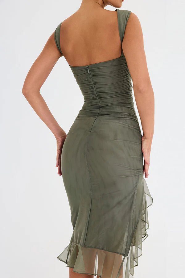 Women's Black One-Shoulder Bodycon Party Dress