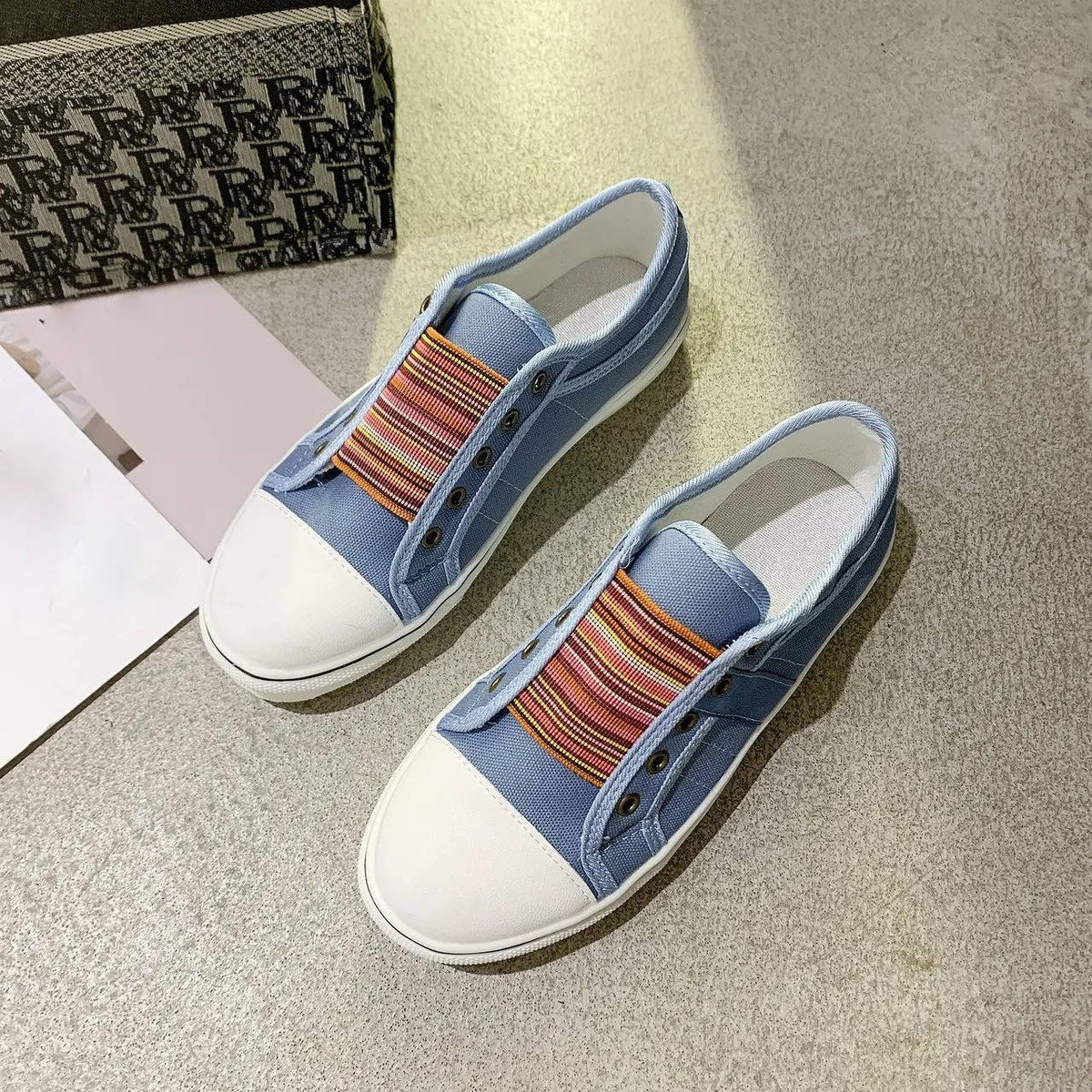 Women's Canvas Slip-On Trainers