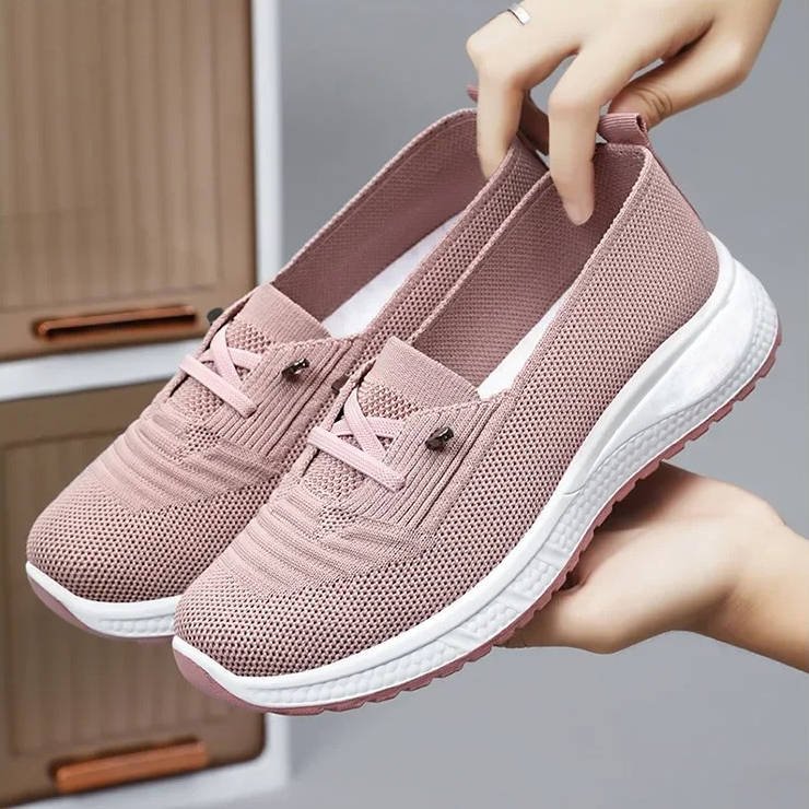 Women's Slip-On Knit Platform Trainers